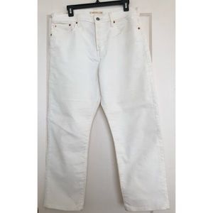 Wedgie Straight fit off-white corduroys, w31